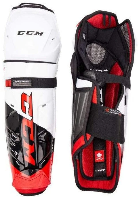 CCM JetSpeed FT4 Pro Junior Shin Guards 1 CCM JetSpeed FT4 Pro Junior Shin Guards